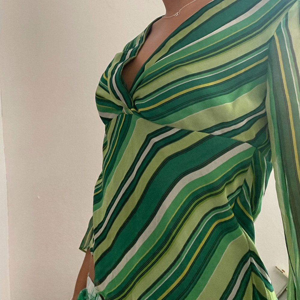 Green blouse